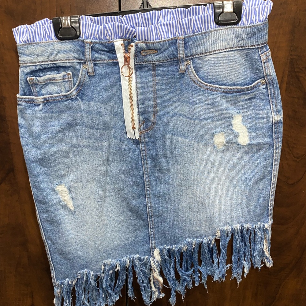 William Rast Asymmetrical Denim Mini skirt